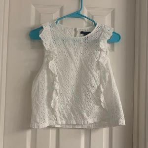 Forever 21 white laced crop top